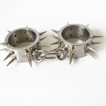 Stainless Steel Hand Leg Ankle Cuffs Shackles With Barbed Lock Bracelet Bdsm Slave Restraint Device Sex Products For Men G6-20 - 4