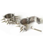 Stainless Steel Hand Leg Ankle Cuffs Shackles With Barbed Lock Bracelet Bdsm Slave Restraint Device Sex Products For Men G6-20 - 6