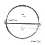Stainless Steel Sex Slave Torture Game Toy Knees And Elbows Hips Lock Cuffs Bdsm Bondage Restraints ???? Toys For Adult - 6