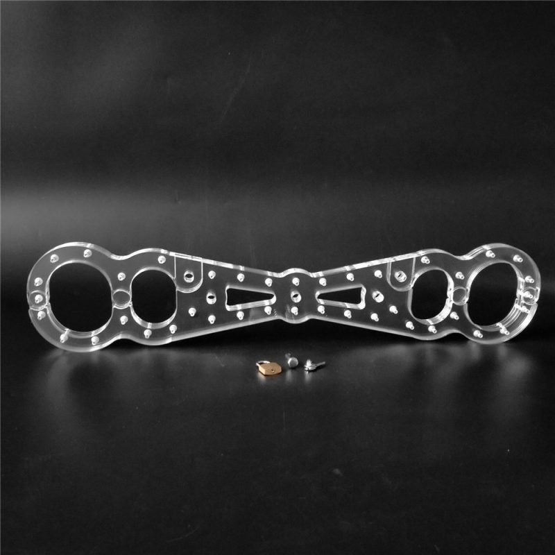 Clear Crystal Fixed Cangue Wrist Ankle Restraint Handcuffs Fetters Bondage Yoke Pillory Adults Bdsm Sex Toy For Male Female