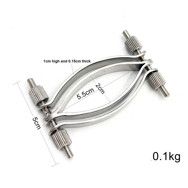 Stainless Steel Gspot Stimulation Toy Adjustable Labia Clip Clitoris Shelf For Female Pleasure - 2
