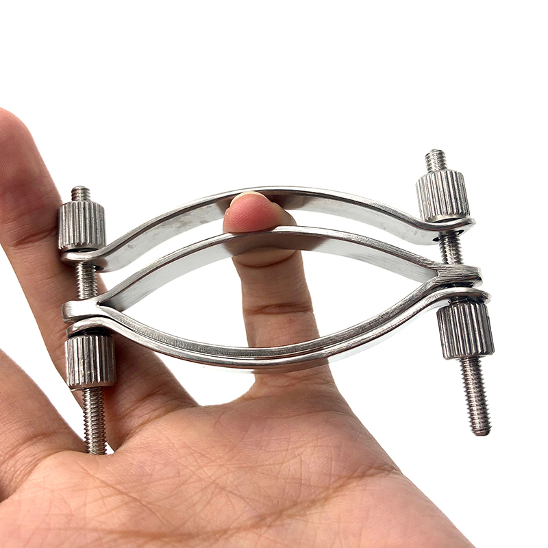 Stainless Steel Gspot Stimulation Toy Adjustable Labia Clip Clitoris Shelf For Female Pleasure - 3