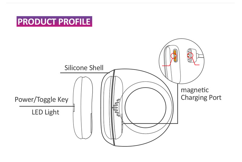 Bluetooth Magic Motion Wearable Cock Ring Wireless Penis Sleeves Vibrators Bullet Clitoris Massager With App Control - 5