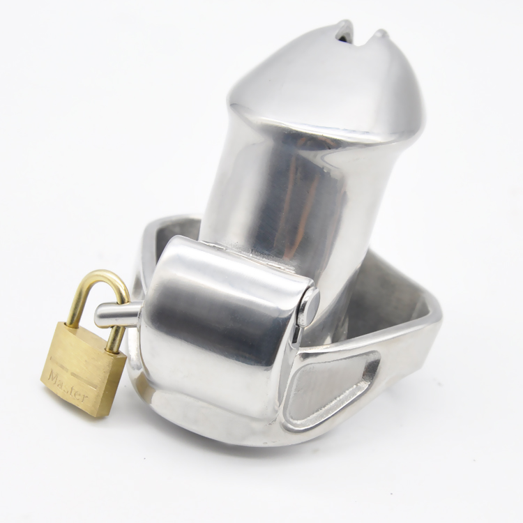 Deluxe Male Chastity Device 316l Stainless Steel Birdcage Design Penis Cage With Dual Magic Locks Luxury Adult Toy A338 - 5