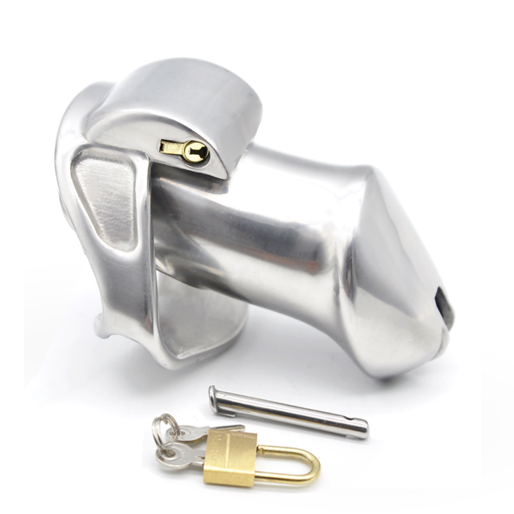 Deluxe Male Chastity Device 316l Stainless Steel Birdcage Design Penis Cage With Dual Magic Locks Luxury Adult Toy A338 - 3