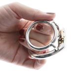 Chastity Training Ring Hinged Stainless Steel Ball Stretch Penis Exercise Scrotum Stretcher Sex Toy - 6