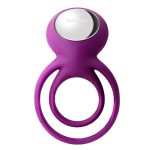 Penis Vibrator Silicone Double Rings For Cock Balls Ring Couples Adult Sex Toys Men - 3