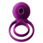Penis Vibrator Silicone Double Rings For Cock Balls Ring Couples Adult Sex Toys Men - 2