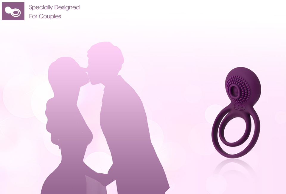 Silicone Penis Vibrator With Double Cock And Ball Rings Sexual Enhancement Toy For Men Ideal For Couples Play - 2