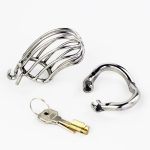 Stealth Lock Chastity Cage Stainless Steel Male Device Sex Toys For Men Penis Cock Ring - 6