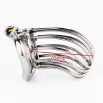 Stealth Lock Chastity Cage Stainless Steel Male Device Sex Toys For Men Penis Cock Ring - 3