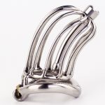 Stealth Lock Chastity Cage Stainless Steel Male Device Sex Toys For Men Penis Cock Ring