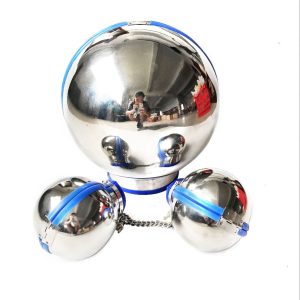 Couple Sex Toy 3pcs Set Stainless Steel Bondage Hood & Ball Cuffs For Sexual Restraints Wives Kit Adult Games Unisex - 2
