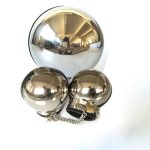Couple Sex Toy 3pcs Set Stainless Steel Bondage Hood & Ball Cuffs For Sexual Restraints Wives Kit Adult Games Unisex - 3