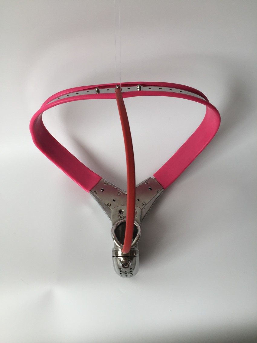 Stainless Steel Female Chastity Belt Ystyle Red With Anal Beads Plug Bdsm Fetish Bondage Restraints Womans Sex Toy - 3