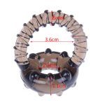 Time Delay Penis Ring Double Cockring Lock Ejaculation Sexo Erection Rings Prolong Enhancer Orgasm Erotic Sex Toy For Men - 5
