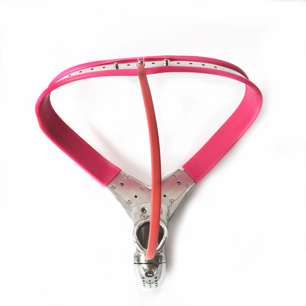 Stainless Steel Female Chastity Belt Ystyle Red With Anal Beads Plug Bdsm Fetish Bondage Restraints Womans Sex Toy - 5