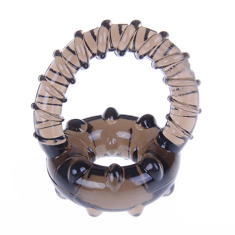 Dual Penis Ring Ejaculation Control Erection Enhancer Prolonged Orgasm Erotic Adult Sex Toy For Men - 5