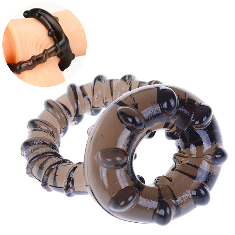 Dual Penis Ring Ejaculation Control Erection Enhancer Prolonged Orgasm Erotic Adult Sex Toy For Men - 2