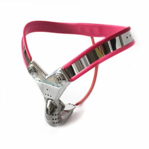 Y Style Stainless Steel Red Female Chastity Belt Device With Anal Beads Plug Sex Toys Bdsm Fetish Bondage Restraints For Woman