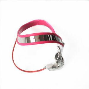 Y Style Stainless Steel Red Female Chastity Belt Device With Anal Beads Plug Sex Toys Bdsm Fetish Bondage Restraints For Woman - 2