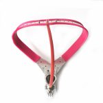 Y Style Stainless Steel Red Female Chastity Belt Device With Anal Beads Plug Sex Toys Bdsm Fetish Bondage Restraints For Woman - 3