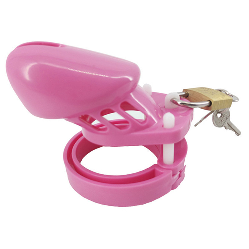 Pink Male Chastity Device Cb6000 Cb6000s Durable Plastic Cock Cage Lock Adult Intimacy Game Sex Toy - 7