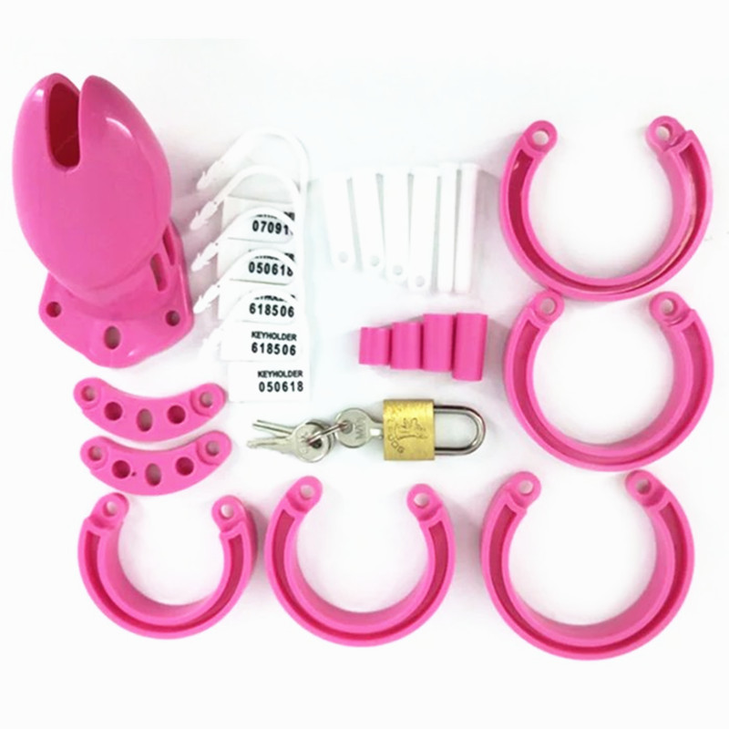Pink Male Chastity Device Cb6000 Cb6000s Durable Plastic Cock Cage Lock Adult Intimacy Game Sex Toy - 4