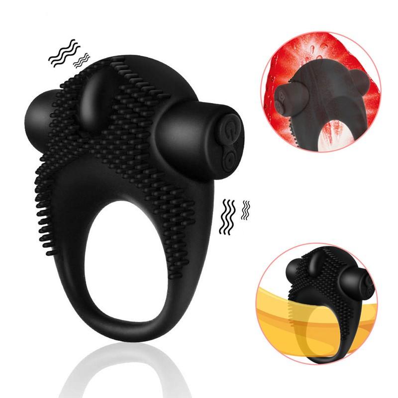 Couples Pleasure Ring With Vibrating Clitoris Stimulator Erotic Time Delay Sex Toy - 10
