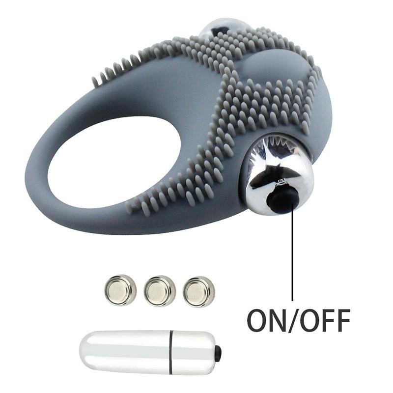 Couples Pleasure Ring With Vibrating Clitoris Stimulator Erotic Time Delay Sex Toy - 7