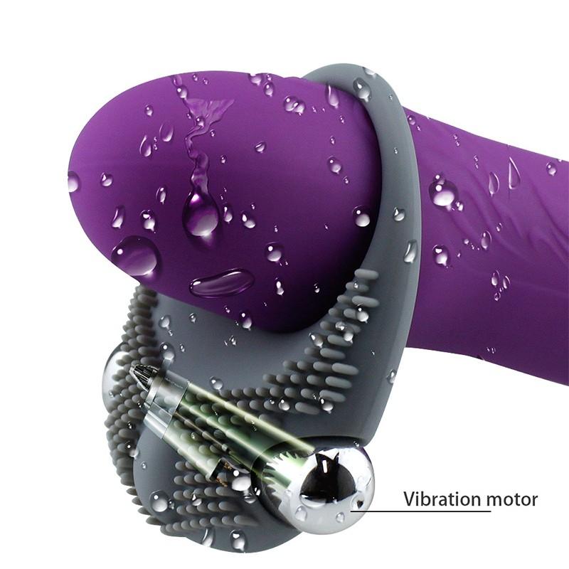 Couples Pleasure Ring With Vibrating Clitoris Stimulator Erotic Time Delay Sex Toy - 4