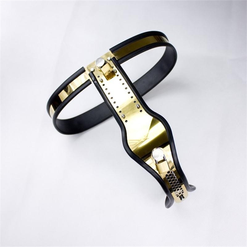 Stainless Steel Titanium Tstyle Female Chastity Belt Bdsm Bondage Gear Secure Vaginal Panties For Women - 2