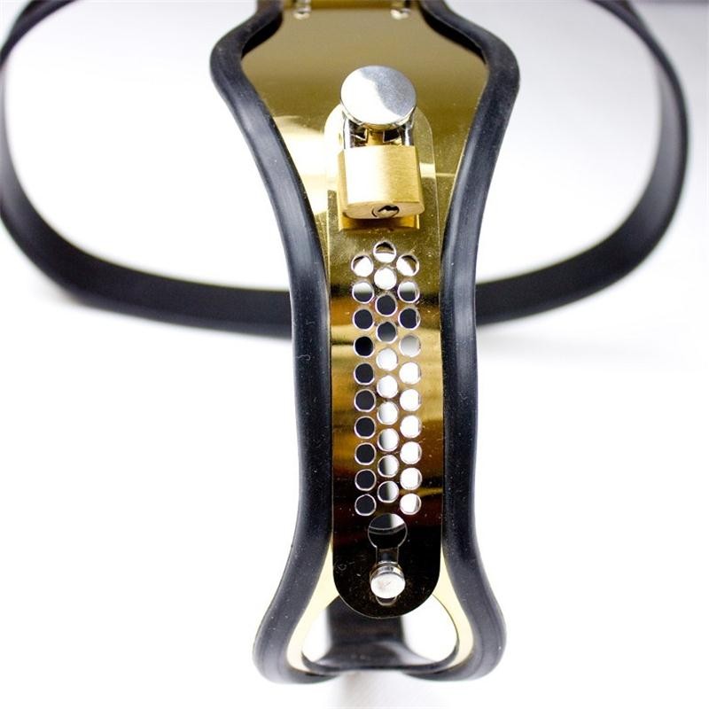 Stainless Steel Titanium Tstyle Female Chastity Belt Bdsm Bondage Gear Secure Vaginal Panties For Women - 4