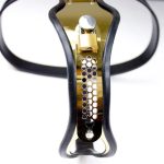 Stainless Steel Titanium T-style Female Chastity Belt Bdsm Bondage Vagina Belts Panties For Woman - 3