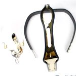 Stainless Steel Titanium T-style Female Chastity Belt Bdsm Bondage Vagina Belts Panties For Woman - 5
