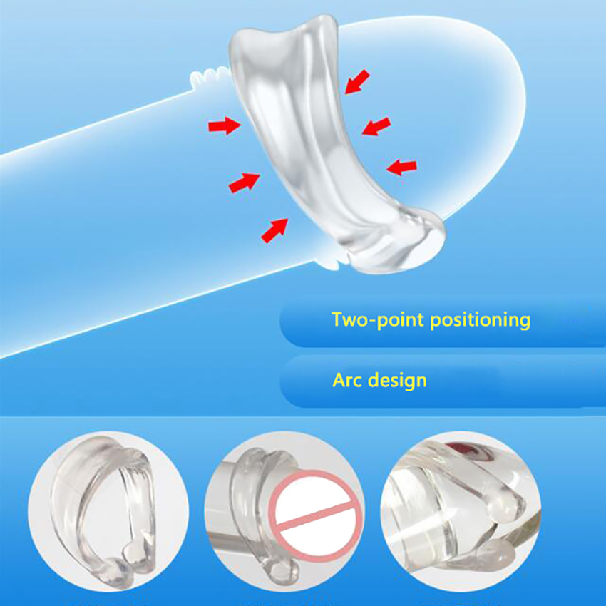 Ctype Cock Ring For Men Foreskin Correction Ejaculation Delay Resistance Training Adult Sex Toy - 6
