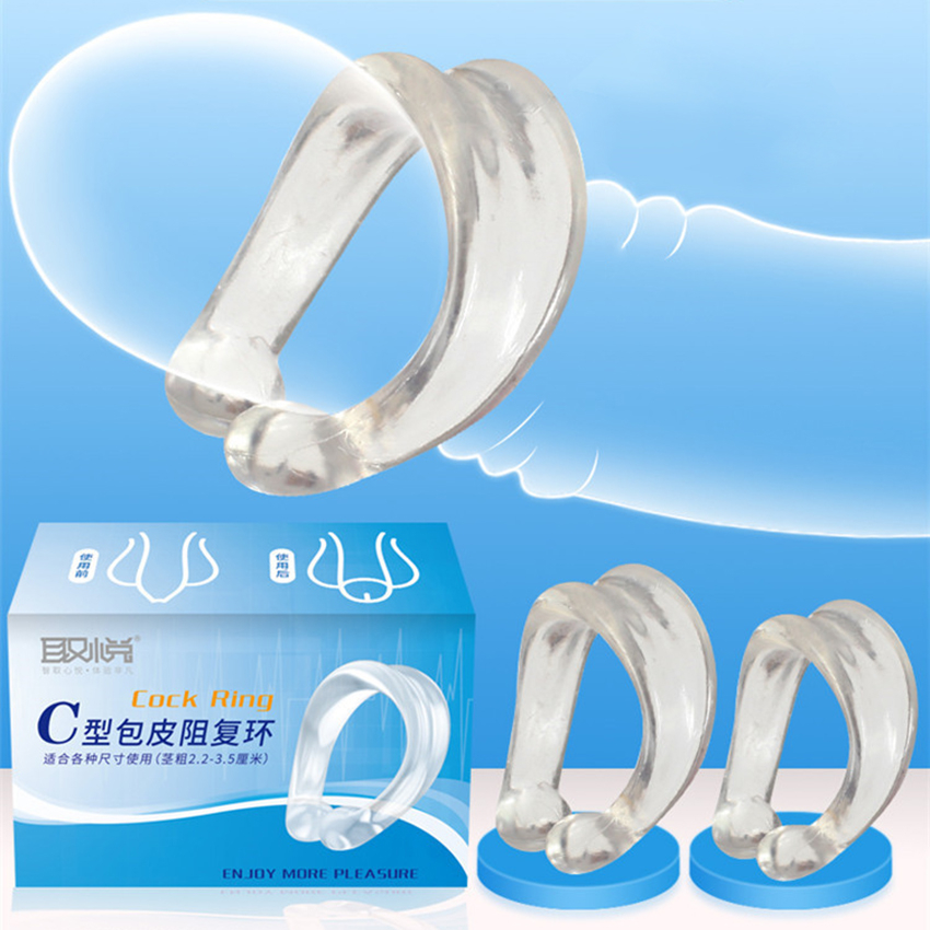 Ctype Cock Ring For Men Foreskin Correction Ejaculation Delay Resistance Training Adult Sex Toy - 5