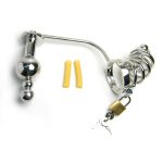 Male Anal Plug With Cock Cage Chastity Device Stainless Steel Butt Beads Penis Urethral Catheter Adult Sex Toys Belt - 3
