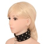 Bdsm Collar Leather And Leash Fetish Bondage Sex Necklace Sm Toys Restraints For Adults Women Men Couples Games - 2