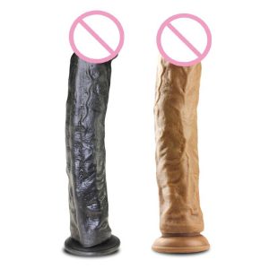 Women Realistic Large Cock Soft Skin Penis Trainer Enlargement Extender Dick