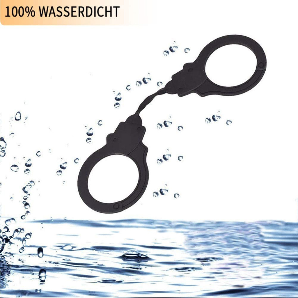 Silicone Bondage Set With Handcuffs And Blindfold Adult Sm Restraints Sex Toy Kit - 7