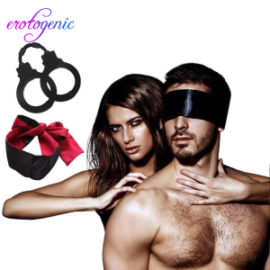 Restraints Silicone Sm Bondage Set Sex Toy With Blindfold And Handcuffs Juguete Sexual ???? ??????? - 2