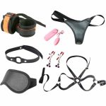 Sex Toys Kits Bundle Suit Sm Couples Flirt Special Game 7pcs Sets Black Temptation Adult