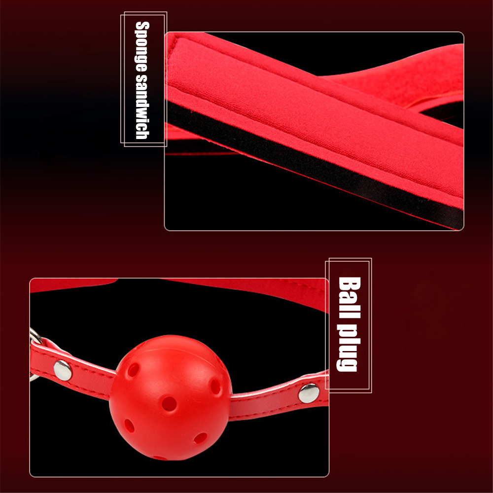 Adult Bdsm Handcuffs And Ball Gag Set Durable Bondage Restraints For Couples Role Play Sm Slave Toys - 8