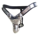 Stainless Steel Chastitybelt Panties With Anal Plug Cock Cage Sex Toys For Men Bdsm Bondage Metal Chastity Belt Device - 3