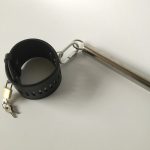 Top Metal Stainless Steel Bondage Restraints Stand With Anal Plug Leg Ankle Cuffs Fetish Slave Torture Device Spreader Bar Frame - 6