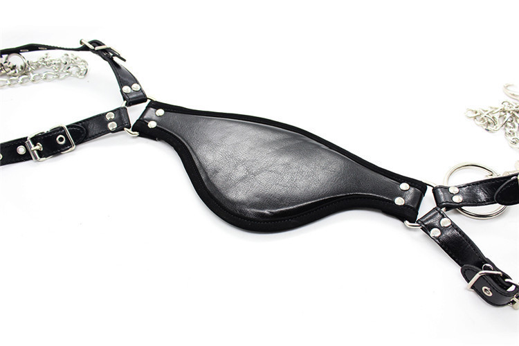 Leather Handcuffs Ankle Cuffs Set Adult Bdsm Weighted Chains Bondage Sex Toy For Couples - 4