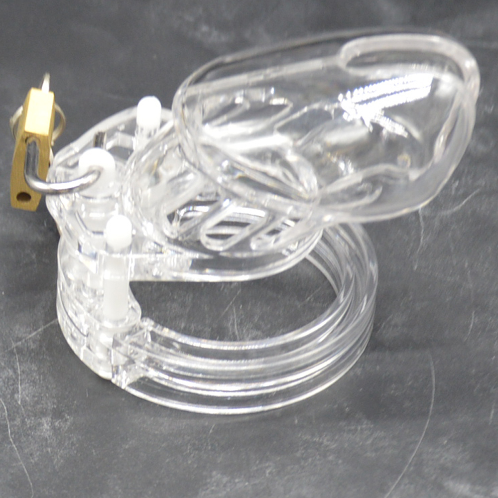 Male Chastity Device Cock Cage With 5 Size Rings Brass Lock Locking Number Tags Sex Toys Cb6000 - 6