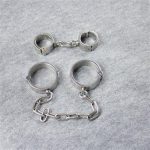 Adult Sex Tools Shop Metal Leg Irons Handcuffs Bdsm Bondage Restraints Set Ankle Cuffs For Slave Toys - 4