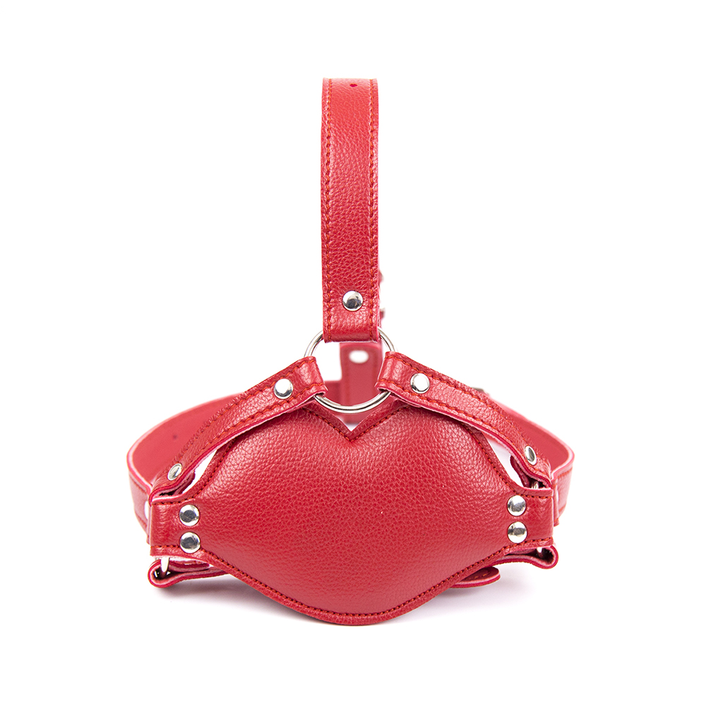 Silicone Dildo Oral Plug Bdsm Leather Harness Erotic Bondage Gag Sensual Mouth Pen - 6